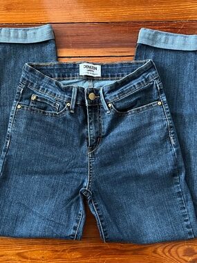 Denizen Levi's boyfriend jeans women's 4 dark wash mid rise rolled cuff ankle